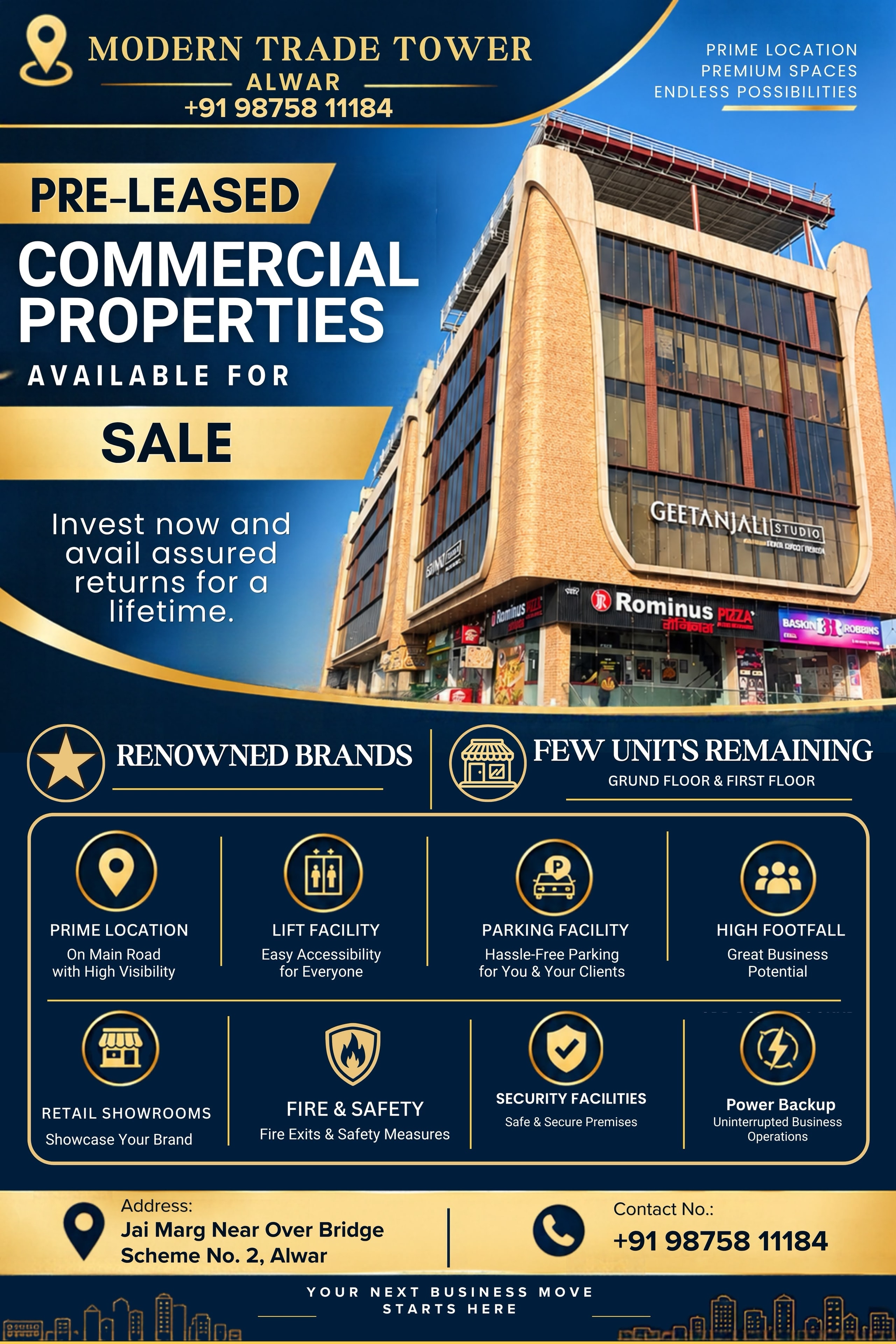 Modern Trade Tower Alwar property brochure